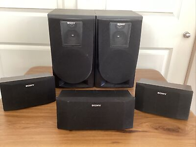 #ad Sony Surround Sound 5 Speaker System 2 ss RS5602 ss F 1001 ss CT560 TESTED $39.99