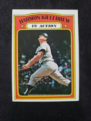 #ad ⚾1972 Topps #52 Harmon Killebrew In Action⚾VG⚾ $2.49