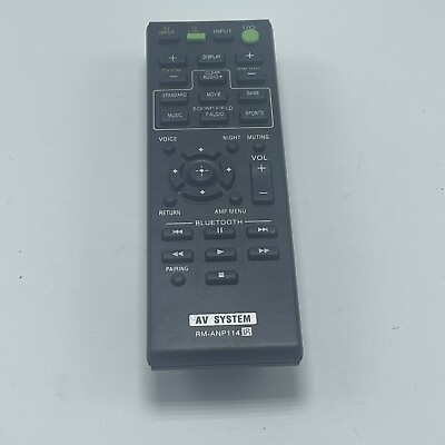 #ad New Rm Anp114 Rmanp114 Replace Ir Remote Control For Sony Sound Bar $7.94