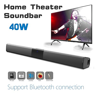 #ad Portable Surround Sound Bar Bluetooth Wireless Subwoofer Home Theater System EP $75.99