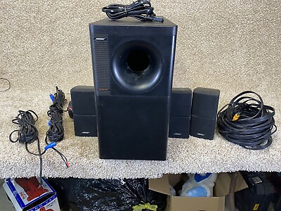 #ad Bose Acoustimass 25 Series II Black Powered Subwoofer Bass Module W Cables $99.95