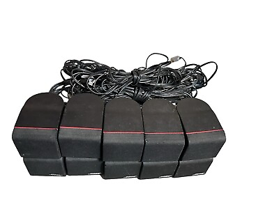 #ad Bose Double Cube Redline Lifestyle Acoustimass Surround Sound Speakers Set Of 5 $119.99