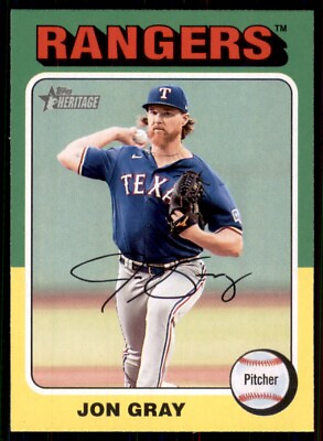 #ad 2024 Heritage Base #66 Jon Gray Texas Rangers $1.74