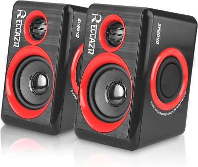 #ad Gaming Speakers 6X9 Pc Surround Sound System Loud Deep Bass Usb Desktop Computer $33.39