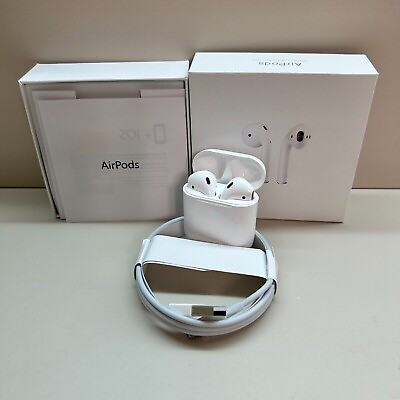 #ad Apple Airpods 2nd Generation Bluetooth Headsets Earbuds Earphone White Charging $39.98