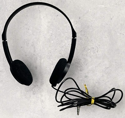 #ad Sony Black Walkman Headphones MDR 222 On Ear Adjustable Tested $15.99