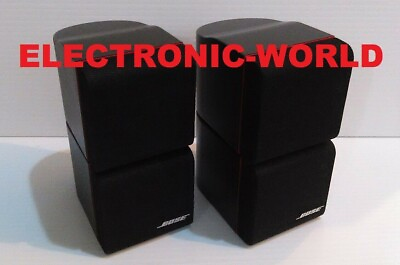#ad MINT Pair Of Bose Legendary Redline Double Cube Speakers Lifestyle Acoustimass $159.99