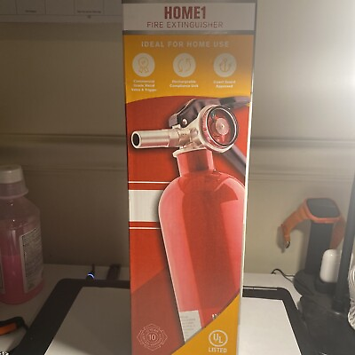 #ad First Alert HOME1 2.5 lb ABC Standard Home Fire Extinguisher Rechargeable Red $24.48