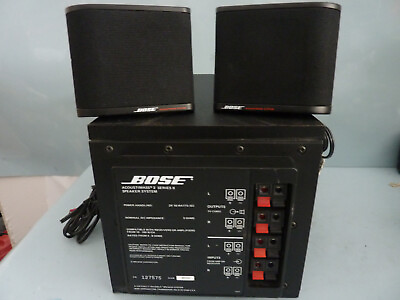 #ad BOSE Acoustimass 3 Series ii Passive Subwoofer Speaker System w 2 Cube Speakers $125.00
