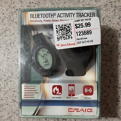 #ad Craig Bluetooth Activity Tracker Wireless Black Brand New Free 🆓️ Shipping $14.97