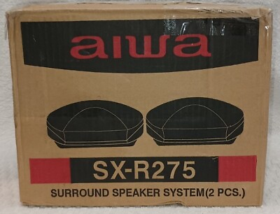 #ad AIWA SX R275 SURROUND SPEAKER SYSTEM 2 PCS NEW OPEN BOX Re Sealed Mint RARE $24.00