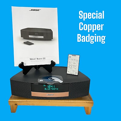 #ad ✅ Bose Wave Radio III Custom COPPER BADGE PREMIUM BLUETOOTH Warranty NO CD $299.95