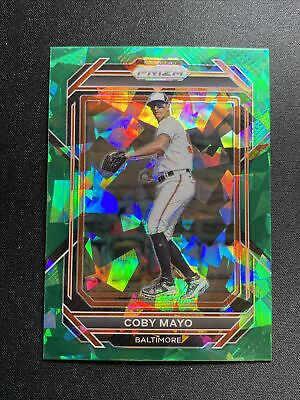 #ad 2023 Panini Prizm Coby Mayo Green Cracked Ice Orioles Prospect #163 $4.99