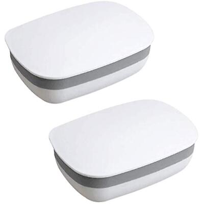 #ad 2Pack Travel Soap Holder Dish Bar Soap Container Cse Box for Gym Shower Kitchen $12.73