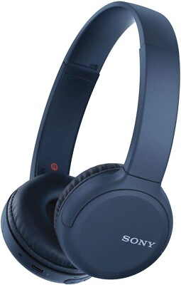 #ad SONY Bluetooth Wireless Headphone WHCH510 Blue 2019 Model AAC Compatible $61.57