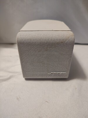 #ad 🔥 Bose Cube Speaker White Acoustimass 6 Single Replacement Pre Owned UNTESTED $8.00