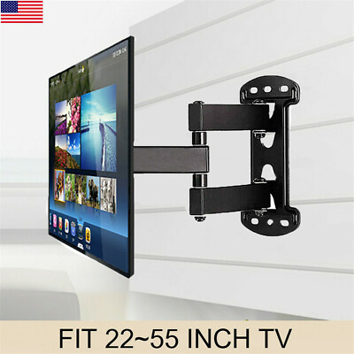#ad Full Motion TV Wall Mount Swivel Bracket 32 40 42 47 55 Inch LED LCD Flat Screen $33.94