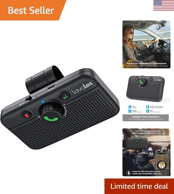 #ad Bluetooth Car Speakerphone Handsfree Calling Clear Sound Auto Power On Off $60.99