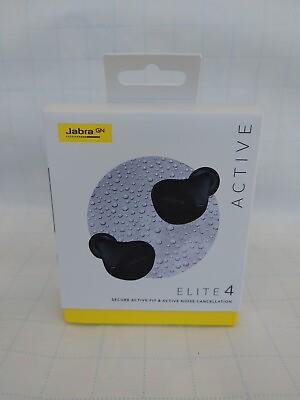 #ad Jabra Elite 4 Active Wireless In Ear Headset Black $79.99