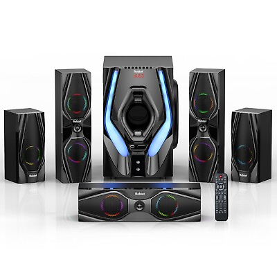 #ad Home Theater Speakers 5.1 Sound System Bluetooth Surround Stereo for TV 10quot; Sub $99.99
