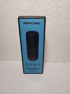 #ad MIATONE Outdoor Portable Bluetooth Speakers Waterproof Wireless Speaker BLACK $30.50
