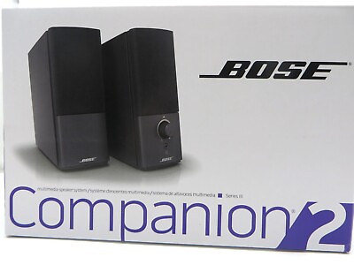 #ad BOSE COMPANION 2 SERIES III MULTIMEDIA SPEAKERS BLK 120V US $110.25