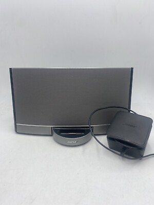 #ad Bose Sounddock Portable Music System Speaker Black w Charger N123 $50.00
