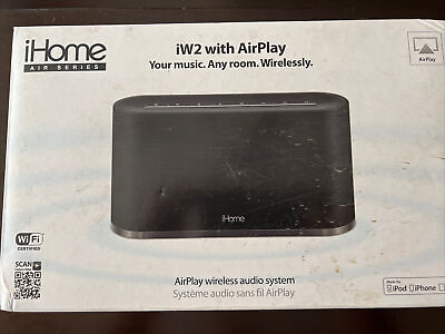 #ad Brand NEW iHome IW2 Airplay Wireless Stereo Speaker System IW2BC $65.00