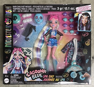 #ad Monster High Doll Lagoona Blue Spa Day Playset $19.87