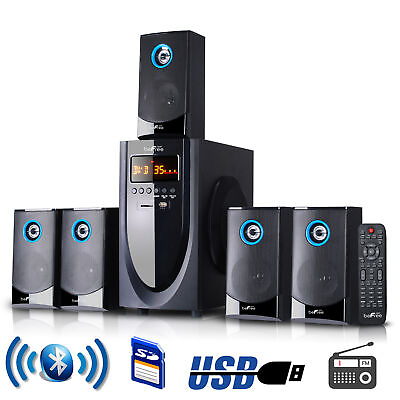 #ad beFree Sound 5.1 Channel Surround Sound Bluetooth Speaker System $226.74