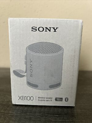 #ad Sony SRS XB100 H Portable Bluetooth Speaker Waterproof Gray $23.99
