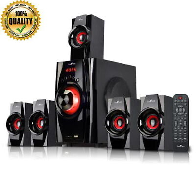 #ad Channel Surround Sound Bluetooth Speaker System DVD Player FM Radio Easy Move $98.79