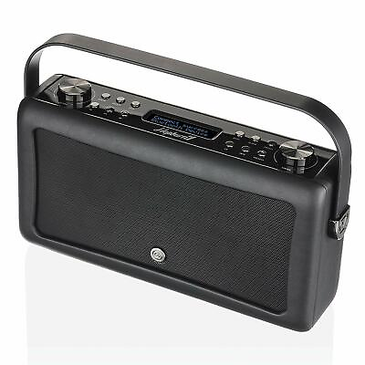 #ad VQ Hepburn Mk II HD Digital Radio w FM Bluetooth amp; Alarm Clock ? Black $49.99