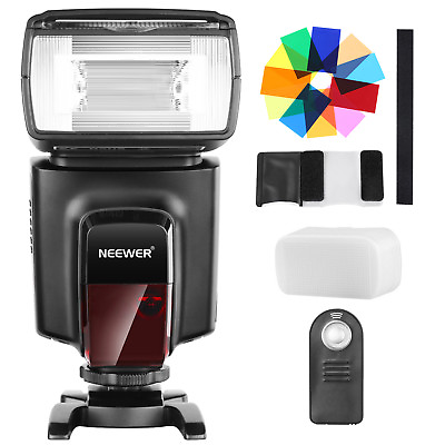 #ad Neewer TT560 Flash Speedlite Kit for Canon Nikon Panasonic with 12 Color Filters $57.90