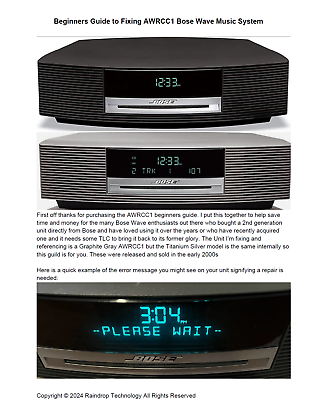 #ad Bose Wave Music System Radio CD Player AWRCC1 *Repair DIY SERVICE KIT* Free Ship $49.95