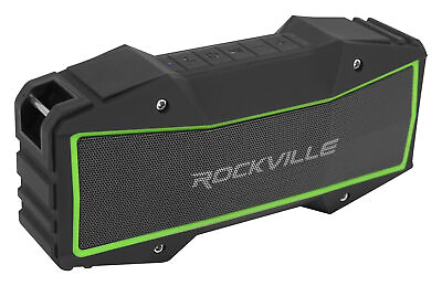 #ad Rockville ROCK EVERYWHERE Portable Bluetooth Speaker Waterproof Wireless Link $49.95
