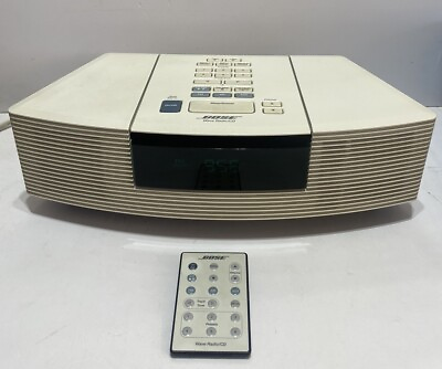 #ad Bose Wave Radio CD Player Model AWRC 1P with Remote White Works Great See Video $179.99