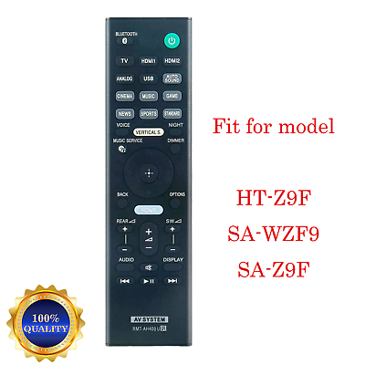 #ad NEW Remote fit for Sony Soundbar HT Z9F SA WZF9 SA Z9F HTZ9F SAWZF9 SAZ9F $9.27