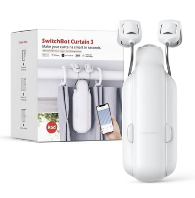 #ad SwitchBot Automatic Curtain Opener Bluetooth Remote Control Smart Curtain $49.99