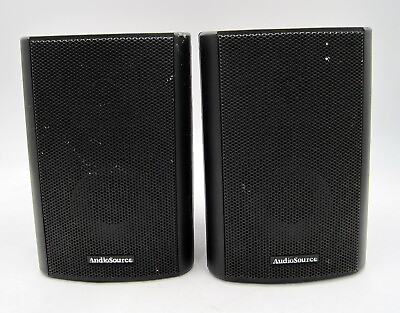 #ad AudioSource LS300 2 Way Compact Speakers Indoor Outdoor Surround Sound Black $45.95