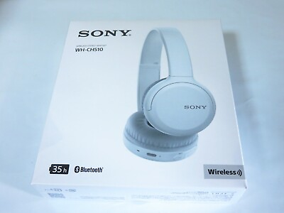 #ad SONY Bluetooth Wireless Headphone WH CH510 White 2019 Model AAC Compatible New $119.69