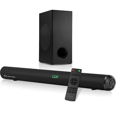 #ad Wohome Sound Bars for TV with Subwoofer 28 INCH 120W with Wireless Bluetooth5.0 $129.99