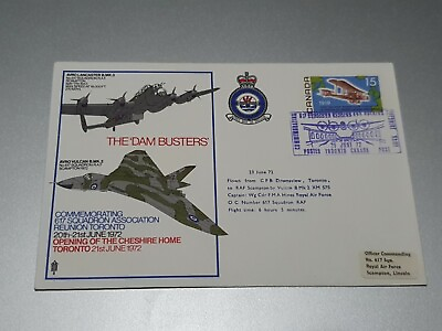 #ad Flight Cover The Dam Busters Opening Cheshire Home Toronto 1972 F.2.2 GBP 10.00