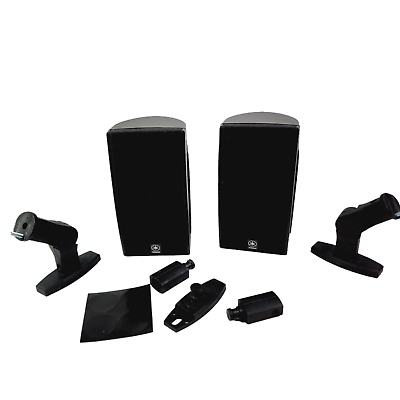#ad Yamaha Satellite Speaker PAIR 2 NS AP1405BLS for Home Theater System Black $27.34