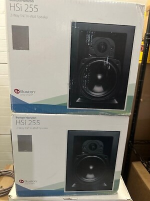 #ad Boston Acoustics HSi 255 In wall 2 way LCR 2 Speakers 1 Pair New $39.95
