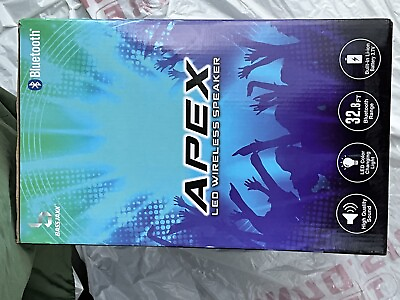#ad Bass Jaxx Apex LED Wireless Speaker NIB $69.99