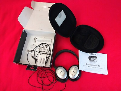 #ad Bose QC15 Quiet Comfort 15 Acoustic Noise Cancelling Headphones W Box Tested $60.00