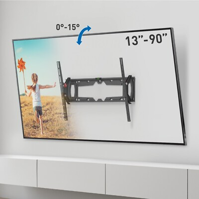 #ad Barkan 32 90 inch Tilt TV Wall Mount Holds 132lbs Lifetime Warranty $47.90