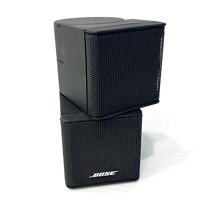 #ad 1 Bose Lifestyle Acoustimass Jewel Mini Double Cube Speaker Black Tested Works $27.00