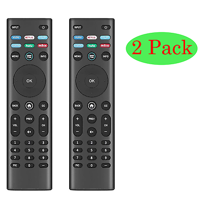 #ad 2 Pack Universal Remote for All Vizio Smart TV D50 E1 D43 E2 D55 E0 D65E0 XRT122 $9.99